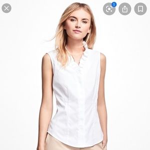 Brooks Brothers womens ruffled dress shirt